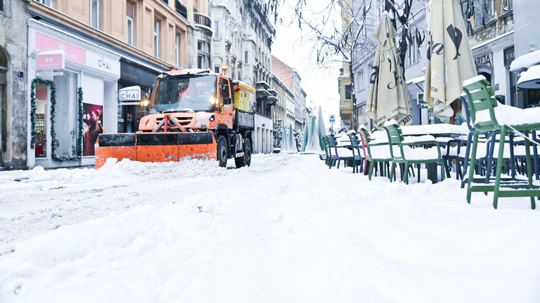 Snijeg u Zagrebu