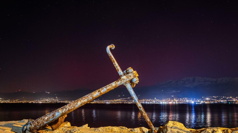 Aurora borealis iznad Splita