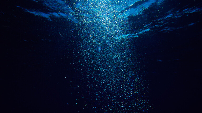 Mjehurići u oceanu, ilustracija