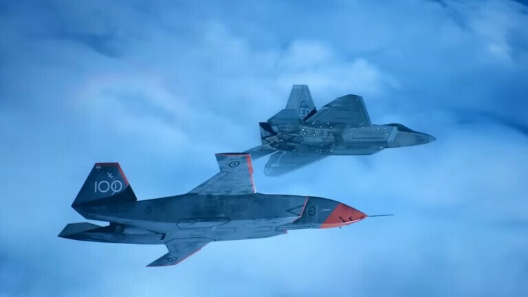 F-22 u pratnji bespilotne letjelice