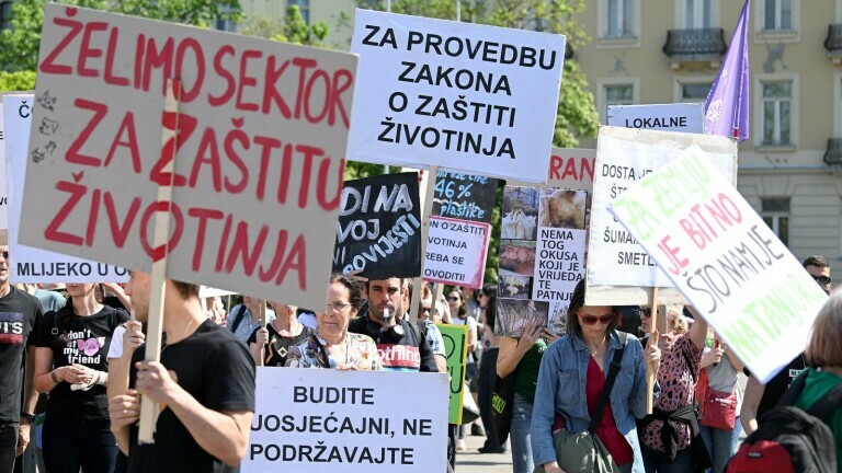 Marš za životinje održan u travnju u Zagrebu