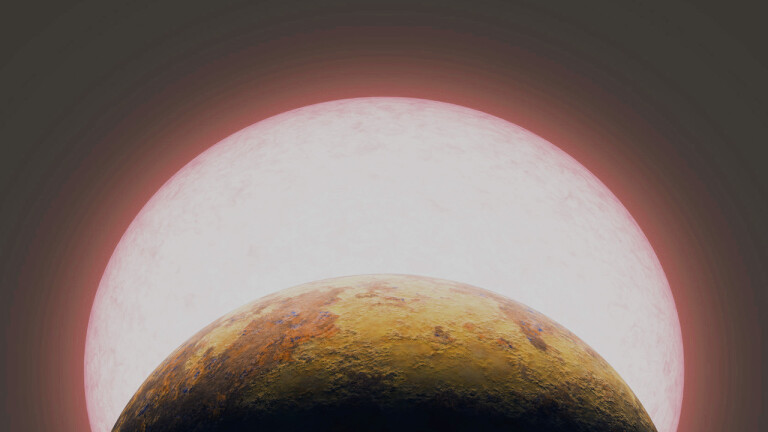 Ilustracija egzoplaneta TOI-1075b