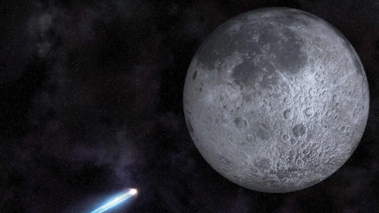 Asteroid prijeti Mjesecu, ilustracija