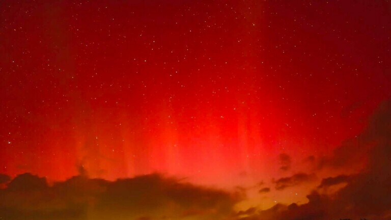 Aurora borealis iznad Huma u Istri