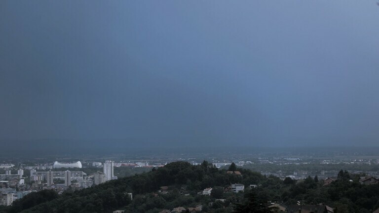 Kišni oblaci nad Zagrebom