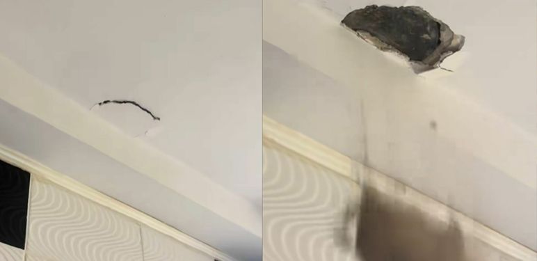 Pad žbuke sa stropa zbog susjedovih radova