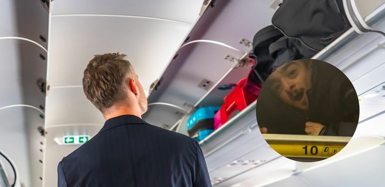 Muškarac sakriven u odjeljku za prtljagu aviona