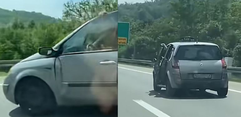 Vožnja automobila s otvorenim vratima