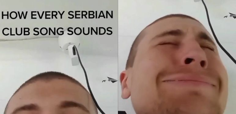 Muškarac koji demonstrira kako zvuče cajke