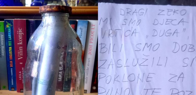 Pismo u boci putovalo Dunavom i stiglo u ruke Dinke Juričić - 1