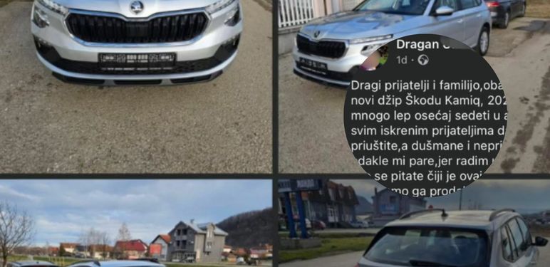 Objava na Facebooku u kojoj se muškarac pravi važan