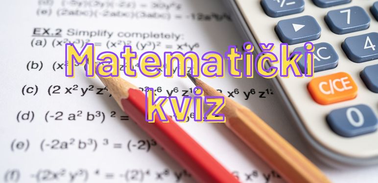 Matematički zadaci i kalkulator uz naslov kviza