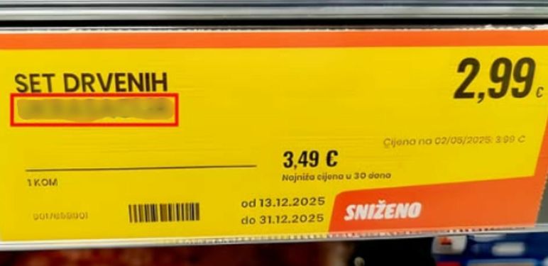 Neobičan naziv proizvoda na sniženju