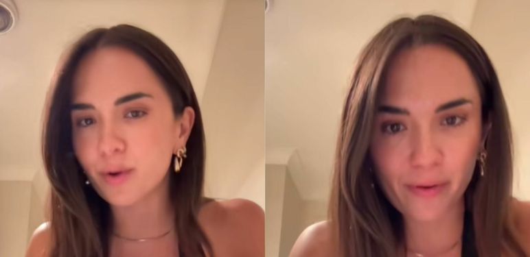 Influencerica Celeste Joan kako objašnjava prvi spoj