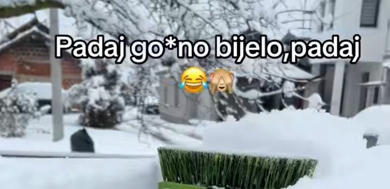 Čišćenje snijega s automobila