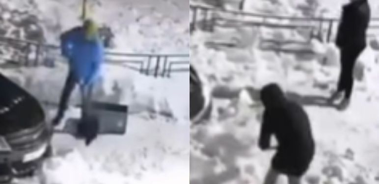 Svađa oko parkinga u snijegu