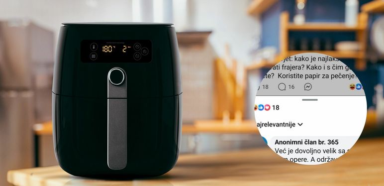 Friteza na vrući zrak i urnebesno pitanje