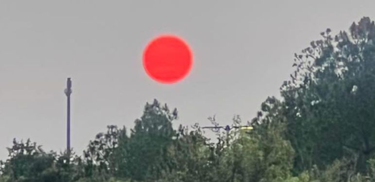 Neobičan izgled sunca na nebu