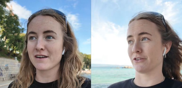 Amerikanka Madeleine Montgomery u Splitu kako komentira plaže