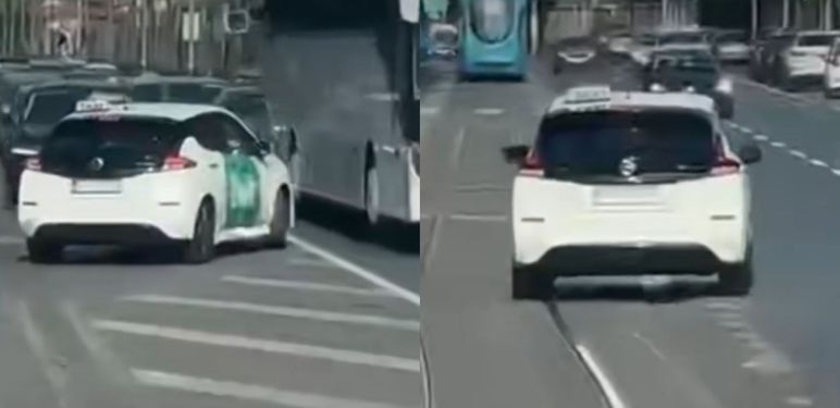 Vožnja taksista po Zagrebu u suprotnom smjeru