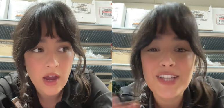 Konobarica kako dijeli scenu iz restorana