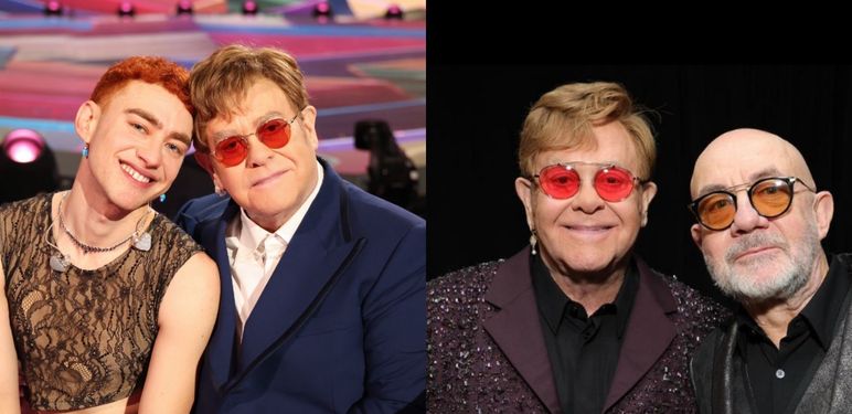 Elton John, Olly Alexander, Bernie Taupin poziraju zajedno