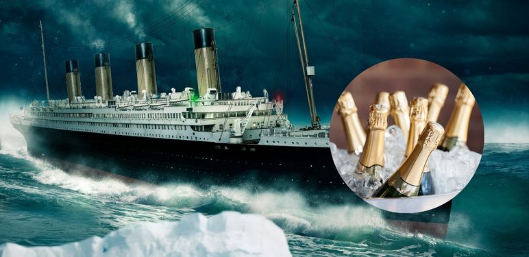 Titanic i boce Šampanjca