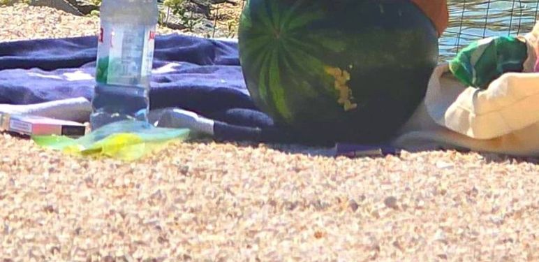 Lubenica na plaži