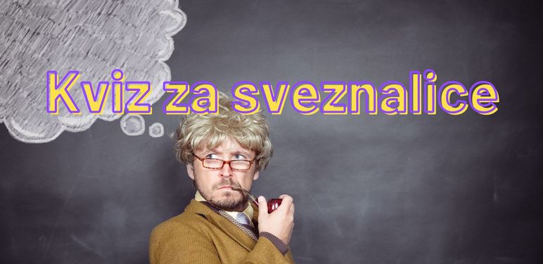 Čovjek koji zna sve i natpis kviza