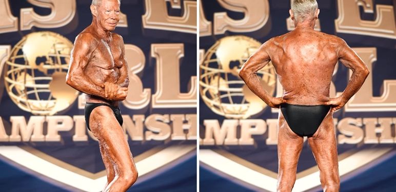 90-godišnji body builder James Arrington na natjecanju