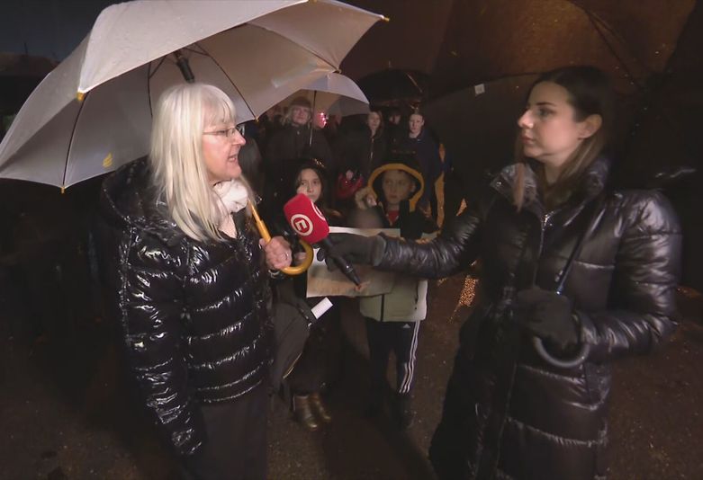 Reporterka Dnevnika Nove TV, Matea Ćorić Brunović, i Branka Genzić-Horvat
