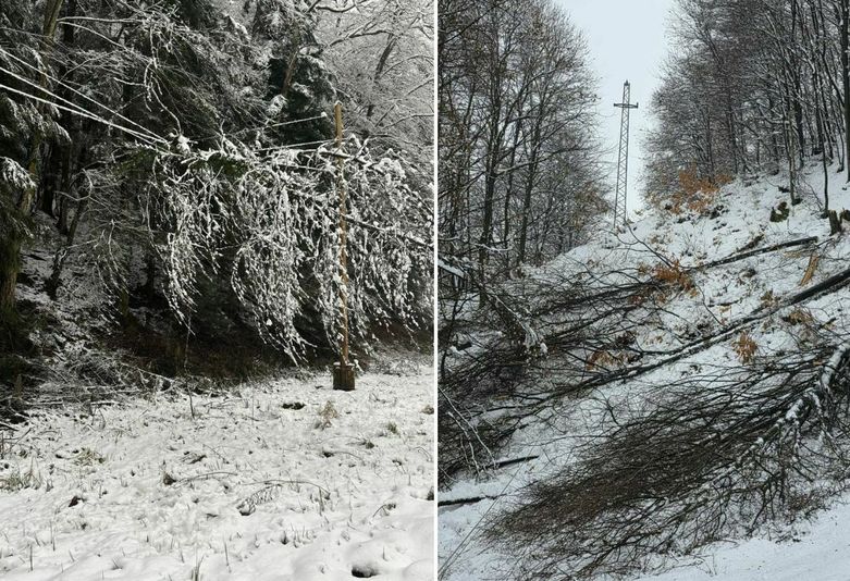 Oštećeni dalekovod na području Ivanca