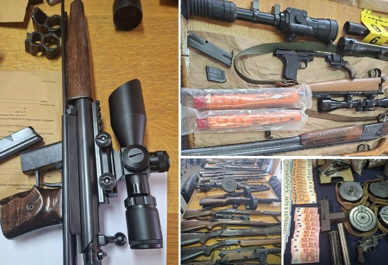 Osječka policija privela 10 osoba zbog ilegalne trgovine oružjem