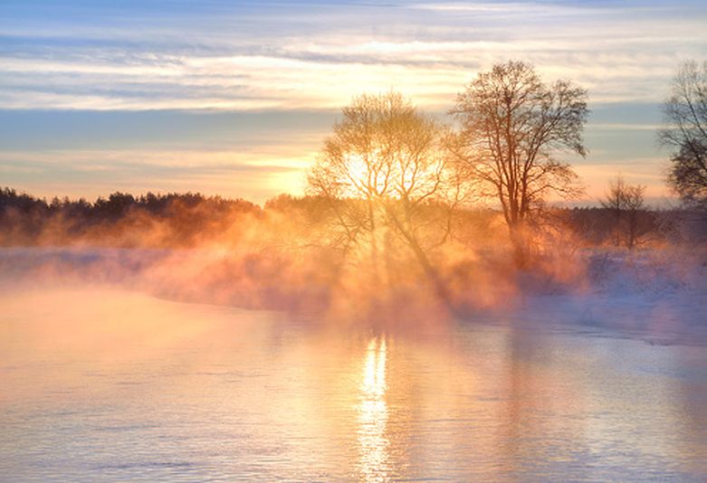 Zimsko jutro, ilustracija
