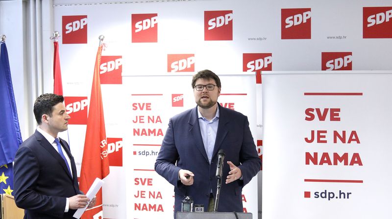 Davor Bernardić i Peđa Grbin (Foto: Pixell)