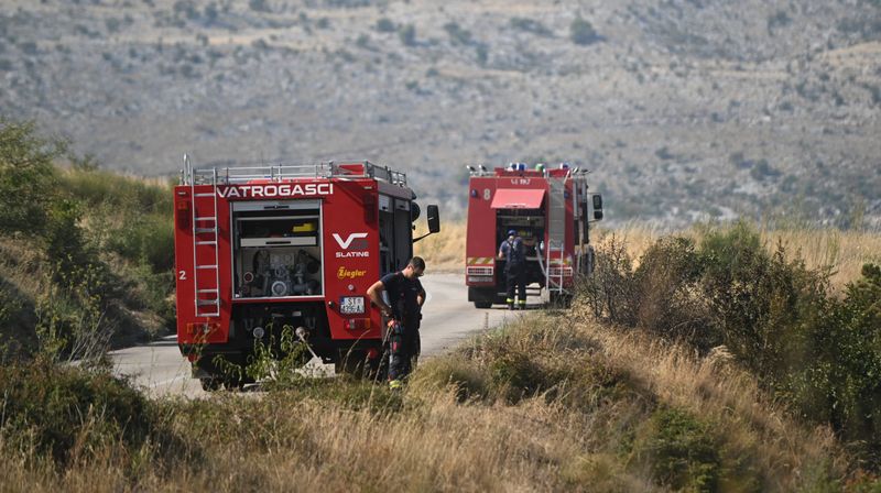 Vatrogasci na požarištu u Sitnom Gornjem - 6
