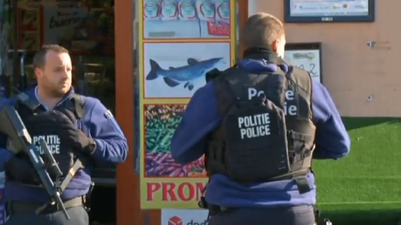Policija u Bruxellesu (Screenshot Reuters)