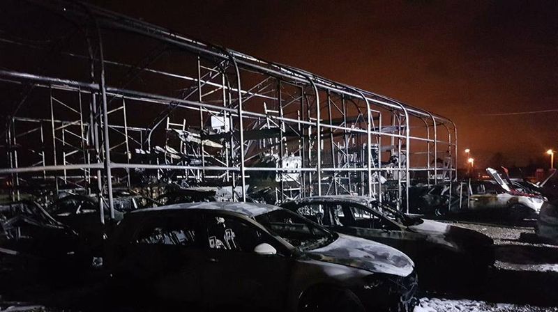 Požar u Strmcu Samoborskom uništio automobile (Foto: Facebook Vatrogasna zajednica Sv. Nedelje) - 1