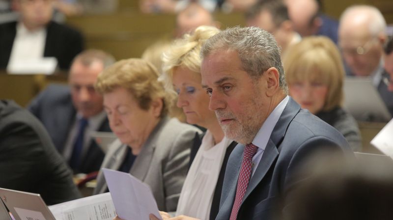 Milan Bandić u Skupštini (Foto: Pixell)