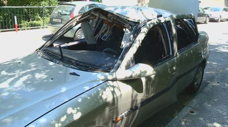Eksplozija automobila u Dubrovniku (Foto: Dnevnik Nove TV) - 1