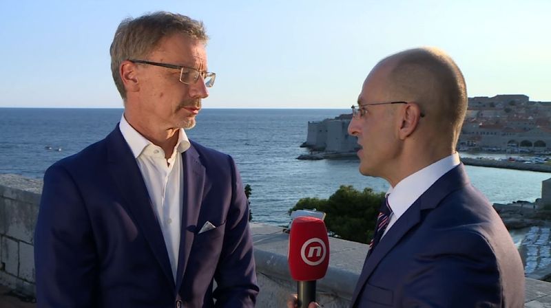 Mislav Bago i guverner HNB-a Boris Vujčić (Foto: Dnenvik.hr)