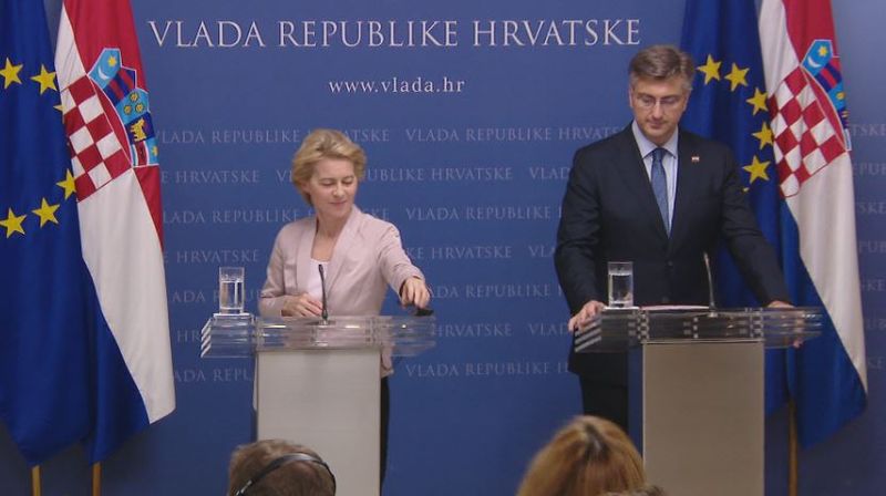 Ursula von der Leyen i Andrej Plenković (Foto: Dnevnik.hr)