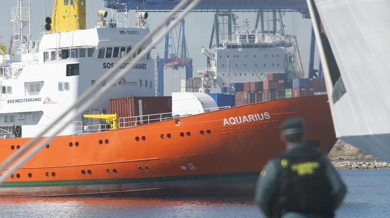 Aquarius, brod kojim su migranti stigli u Valenciju (Foto: AFP)