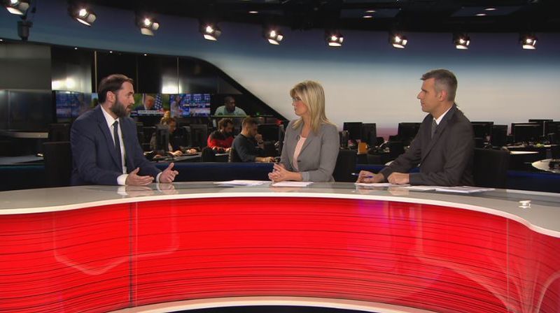Dr. Krešimir Luetić, predsjednik Hrvatske liječničke komore, u Dnevniku Nove TV (Foto: Dnevnik.hr) - 1