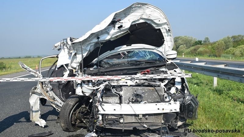 Prometna nesreća na A3 (Foto: PU brodsko-posavska)