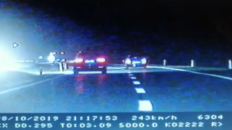 Jurili autocestom (Screenshot: PU brodsko-posavska)