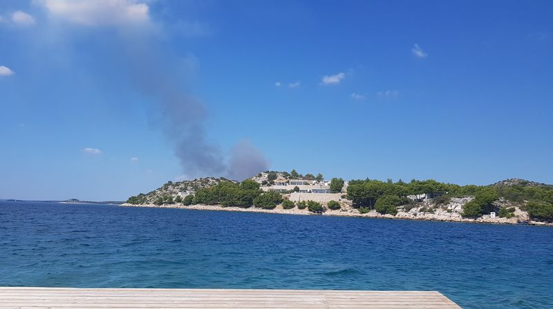 Požar kod Biograda na Moru (Foto: Dnevnik.hr)