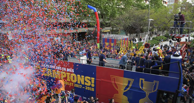 Barcelona slavi naslov prvaka Španjolske (Foto: AFP)