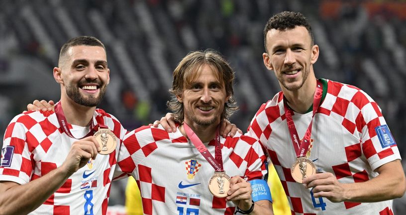 Mateo Kovačić, Luka Modrić i Ivan Perišić