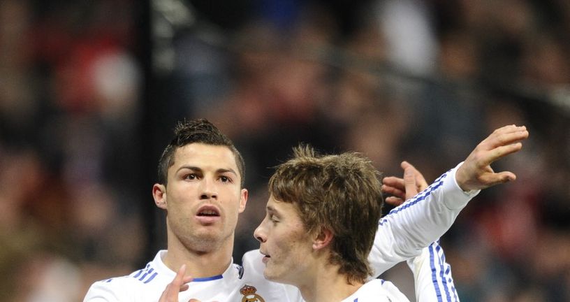 Cristiano Ronaldo i Sergio Canales u dresu Real Madrida